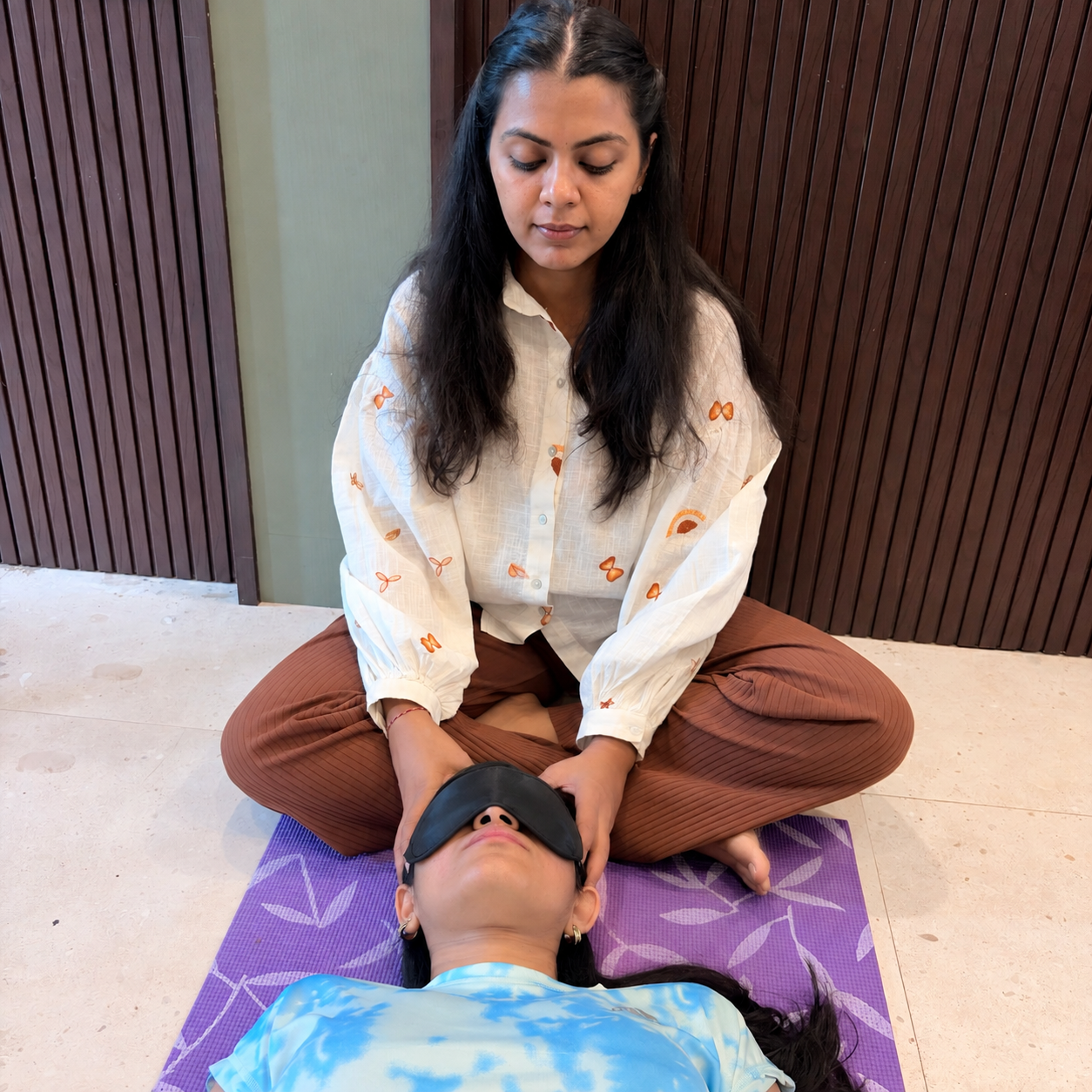 Breathwork session during the Love You Zindagi retreat
